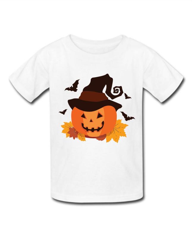 Camiseta Happy Halloween Dia das Bruxas Terror Adulto Infantil