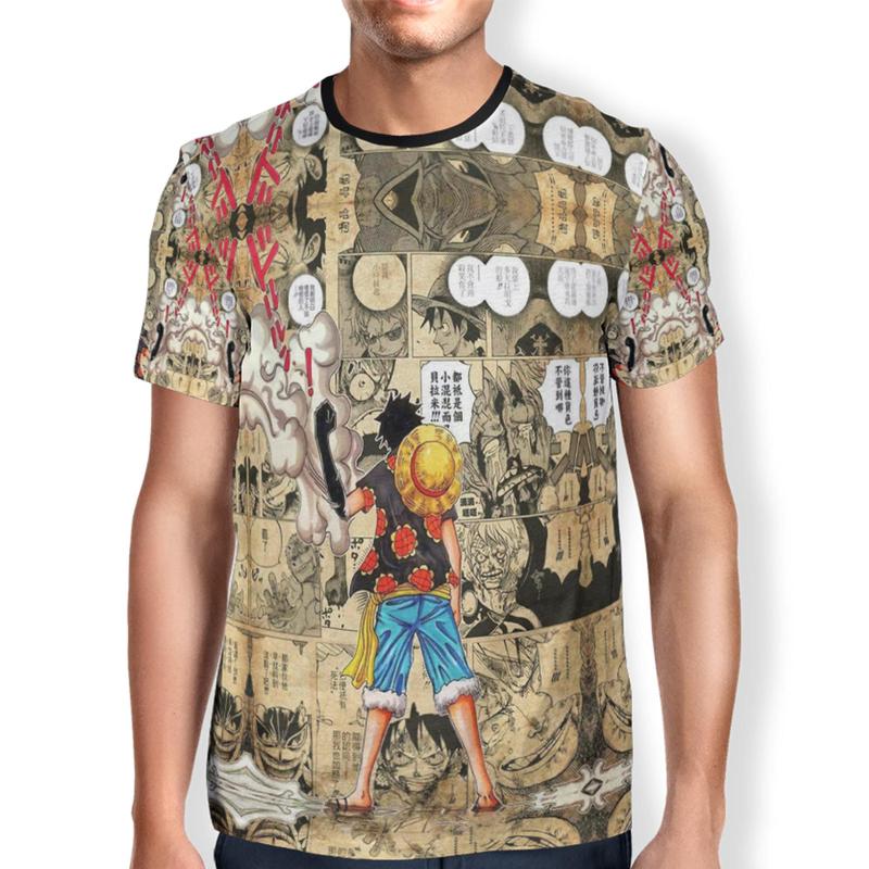 Camiseta de anime One Piece Monkey d. Luffy - modelo 4 em Promoção na  Americanas