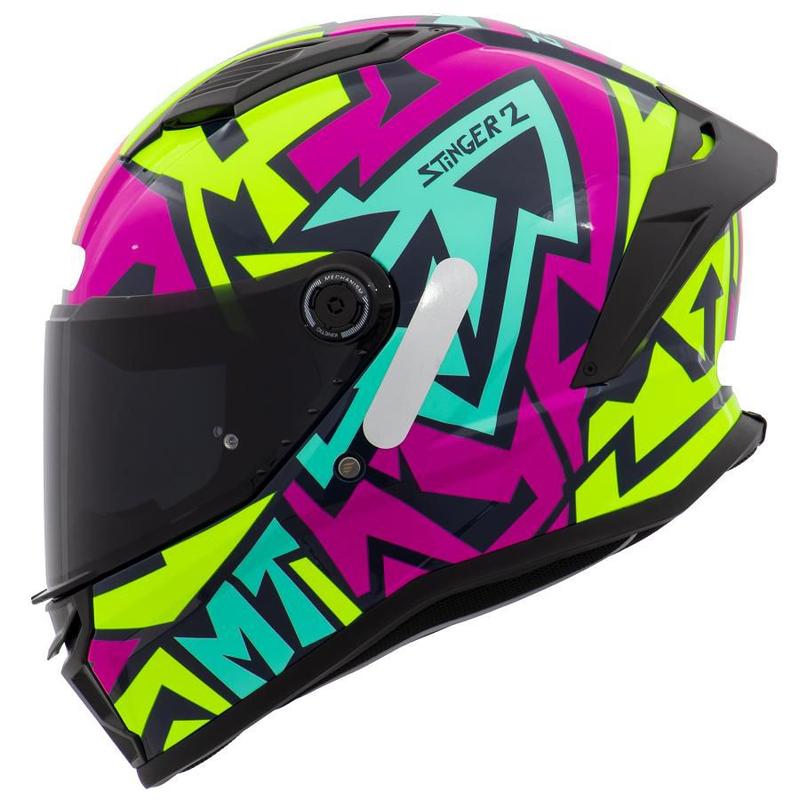 capacete mt helmets feminino LS2 FF810 Vigo Shift Light Cinza e Rosa Tamanho:56 Capacetes MT Helmets mulher |
