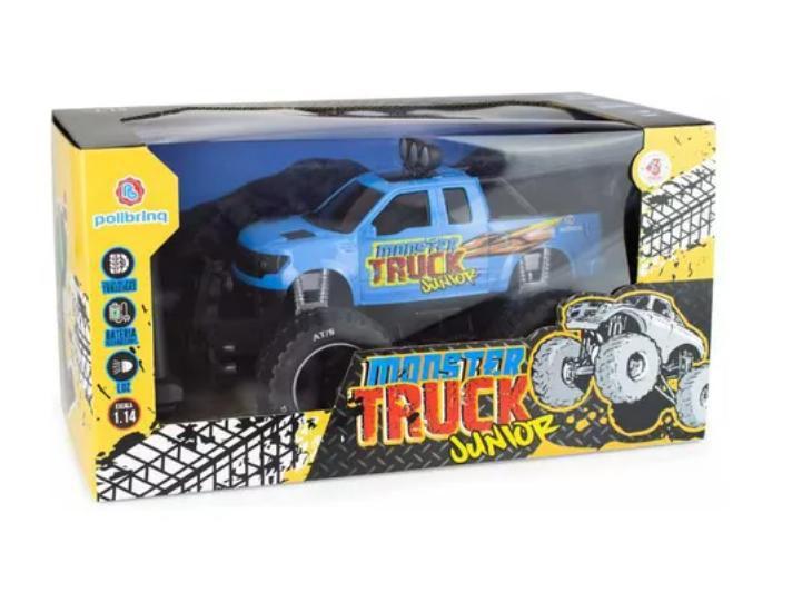 Carrinho de Controle Remoto Pick Up Monster Truck Polibrinq