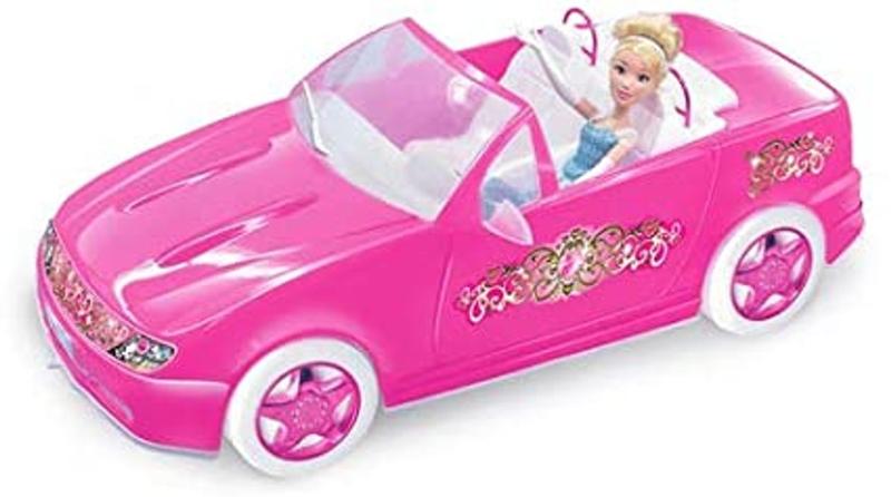 Carrinho Carro Conversível Para Boneca Barbie 46cm Roma