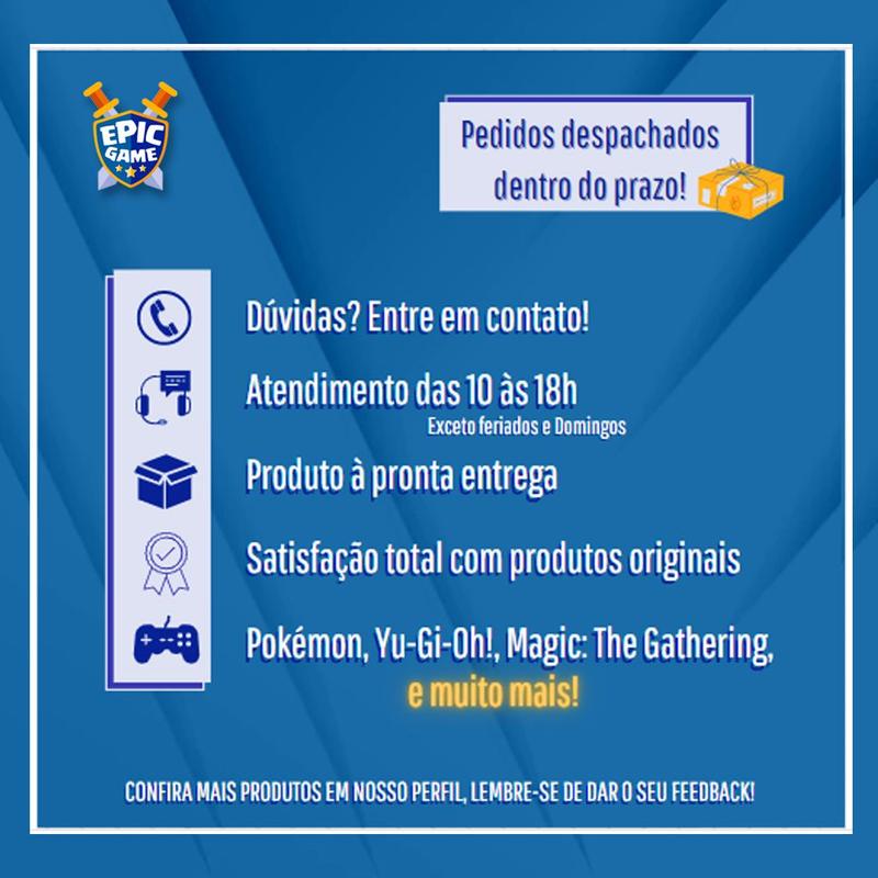 Lote com 10 energias básicas ou kit com 80 energias (10 de cada tipo) -  Pokémon TCG COPAG