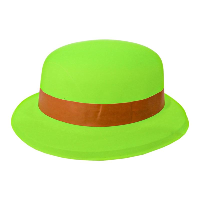 Chapeu Plastico Coquinho Neon - Laranja - Atacado Contini