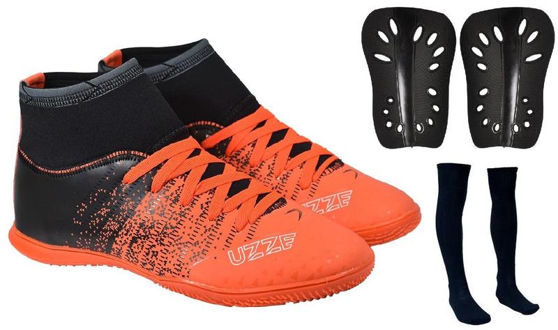 Chuteira Futsal Futebol Botinha Costurada Salão Quadra Cano Alto