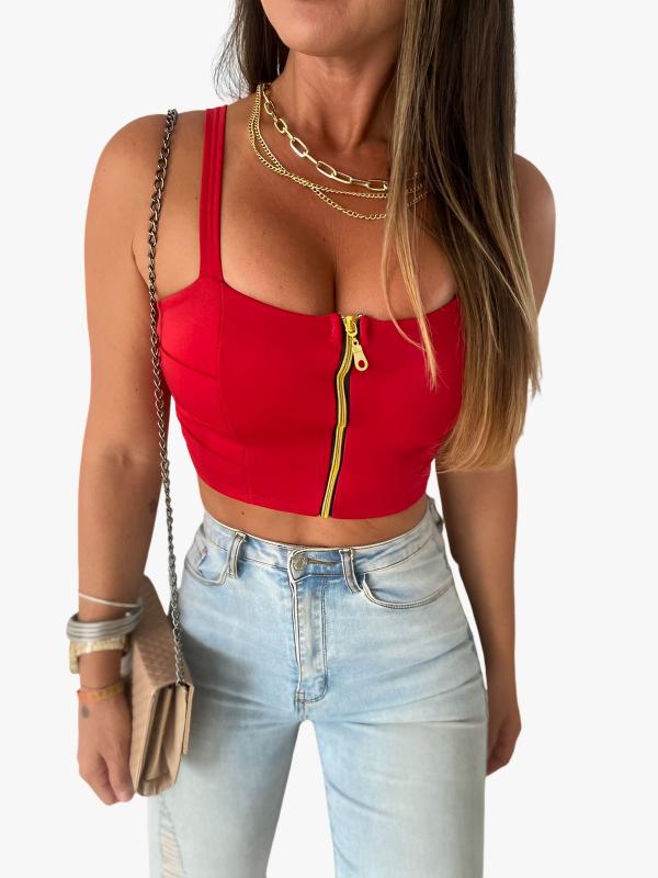 Regata Cropped Sanutch - Frente Torcida Para Academia E Dia A Dia