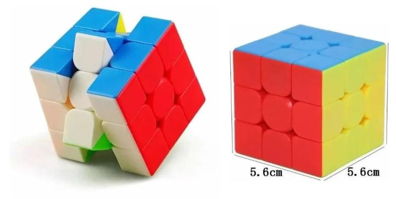 Compra online de Cubo mágico profissional de alta qualidade, 3x3x3, 5.6 cm, cubo  mágico