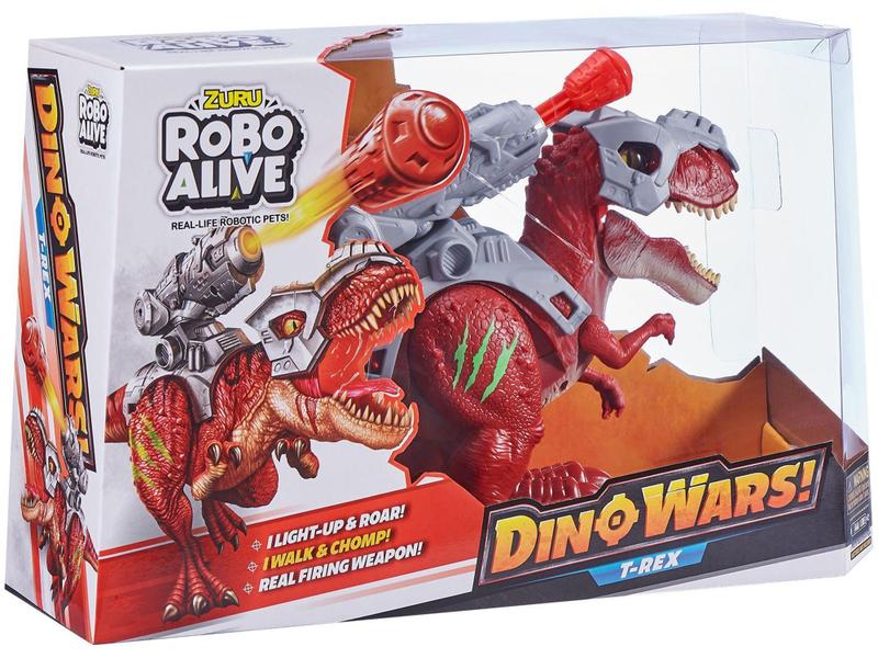 Dinossauro Zuru Robo Alive: Dino Action T- Rex Vermelho Figura articulada -  Zuru