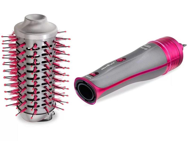 Escova Secadora Alisadora Modeladora Britânia Bivolt Bes26sr CINZA