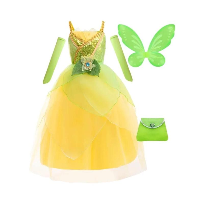 strapless open back dress Disney Princess Tiana The Princess and the Frog Inspired Tutu Dress   EverAfterTutuCo