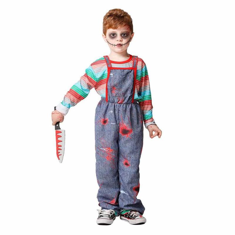 Fantasia de Halloween Infantil Menino Zumbi 2 a 12 (GG 11 a 12