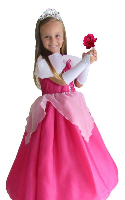 Fantasia Vestido Luxo Infantil Princesa Cinderela/Frozen C/Tiara (PP (1-2  ANOS))