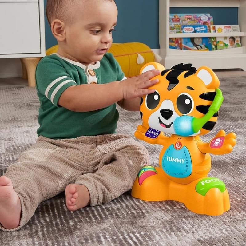 Brinquedo Fisher-Price Tigre Musical - Para Bebês +9 Meses - Com Microfone E Gravação