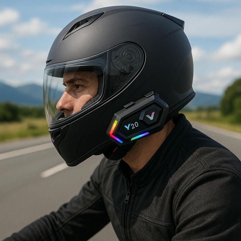 Fone De Ouvido Para Capacete Moto Intercomunicador Bluetooth Y20