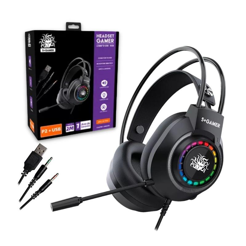 FONE GAMER HEADSET PARA PC+XBOX ONE+PS4+ANDROID 5+GAMER X5-1000