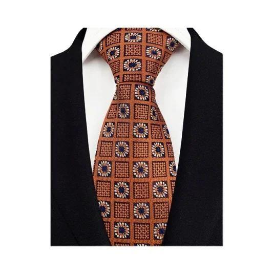 Gravata Masculina Vinesen Listrada - Estampa Jacquard Com Bolinhas Elegante