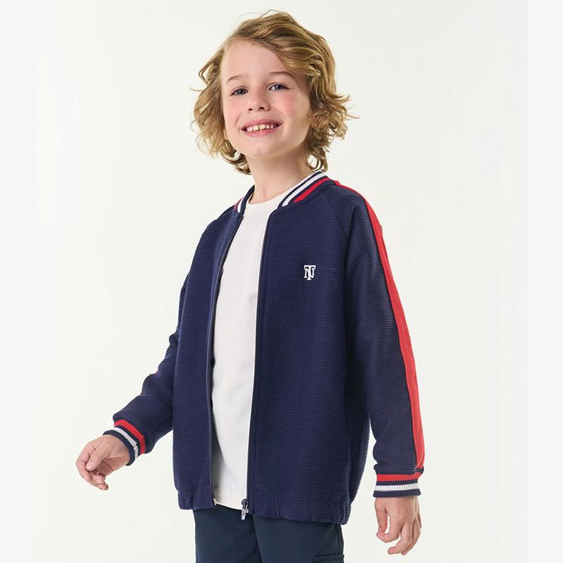 Jaqueta Casaco Infantil Menino Crepe Escolar Trick Nick Casaco e