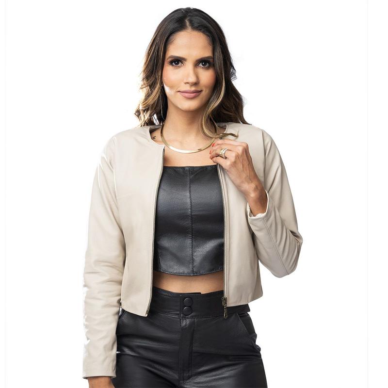 Jaqueta de Couro Feminina Dakota Jaqueta Feminina Magazine