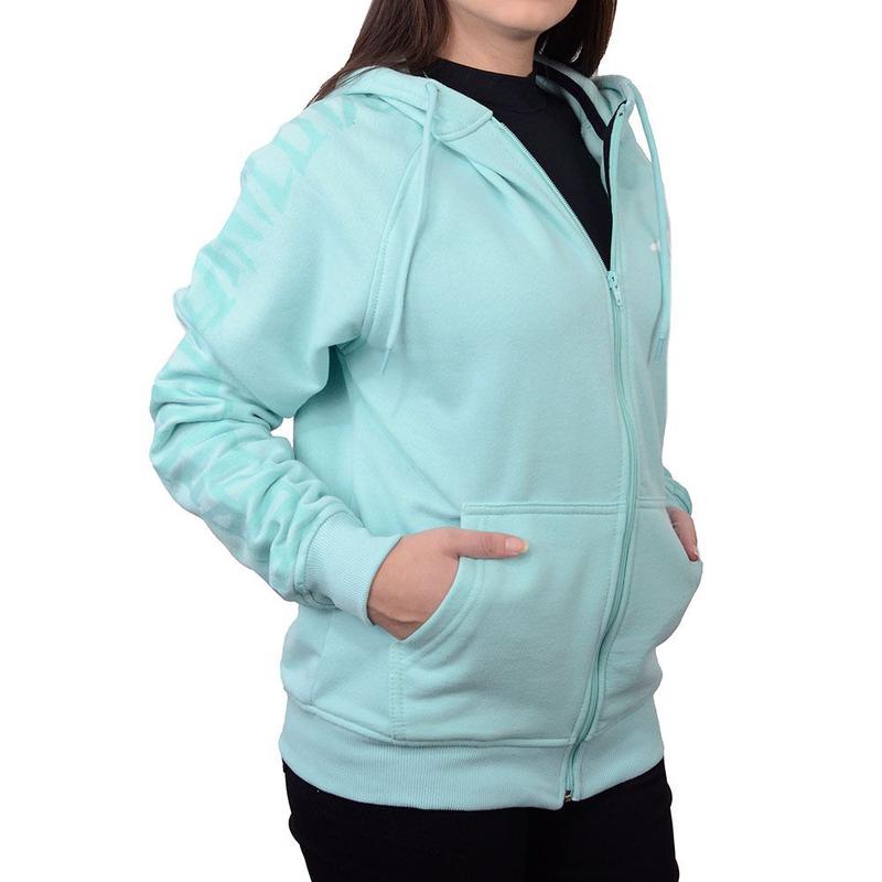 Jaqueta Feminina Nicoboco Moletom Verde Claro 51358 Agasalho e