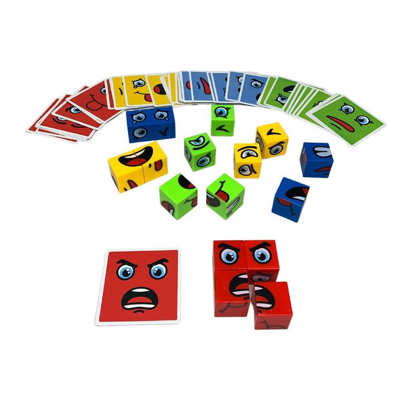 Jogo Educativo Cubo Das Emoções Monta Cara Expressão Faces Pedagógico  Presente Para Criança Didático Infantil Menina Menino Divertido Criativo  Paki Toys - 1202 : : Brinquedos e Jogos