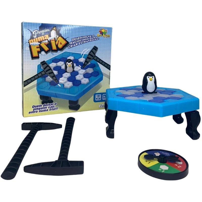 Kit Pula Batata + Jogo Pinguim Numa Fria Art Brink Criança