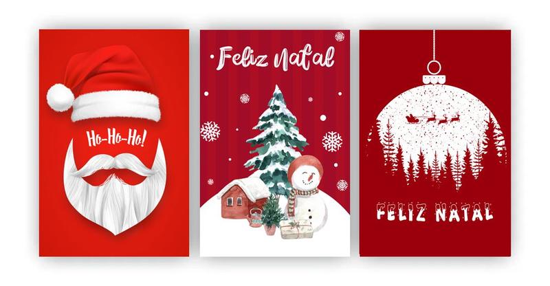 Natal - Placa Decorativa para Porta ou Parede - Ho Ho Ho, Feliz Natal