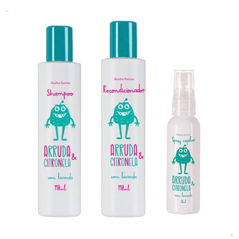 Kit Arruda e Citronela Contra Coceira Piolhos Lêndeas - Abelha Rainha