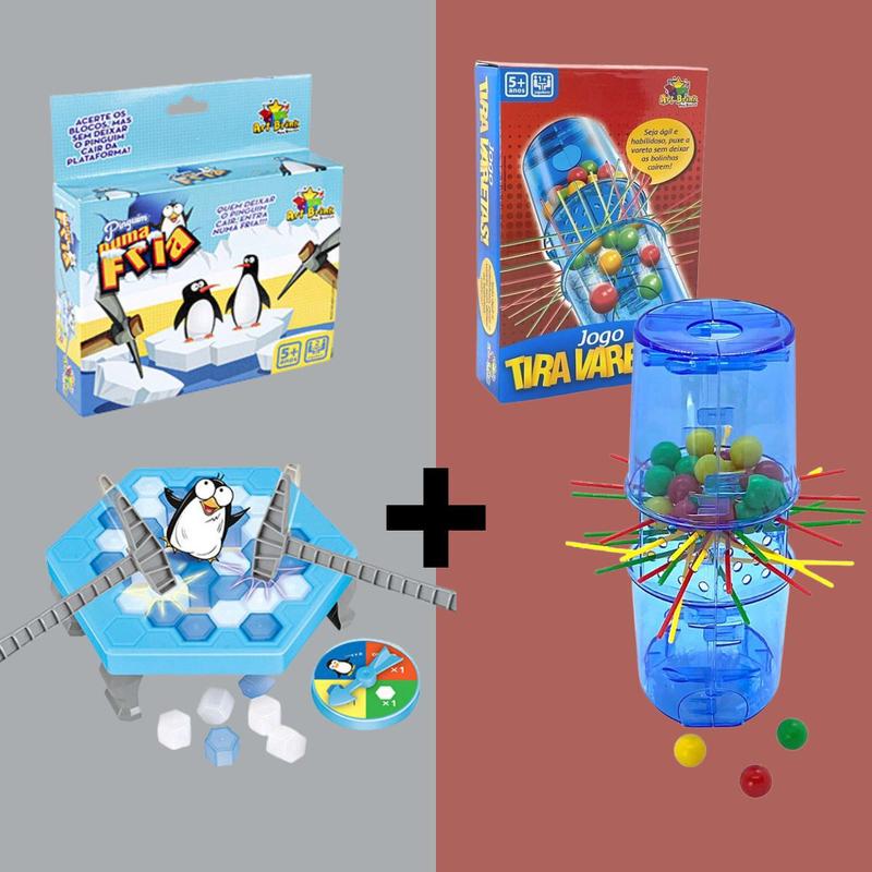 Jogo foguete tira vareta cai bolinha palitos remover infantil