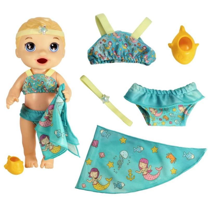 Kit Roupa Boneca Baby Alive Surf Mundo Mágico Das Sereias