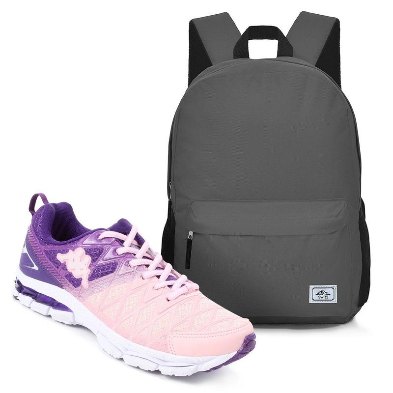 Kit Tênis Kappa Impact Feminino Mochila Switz Básica