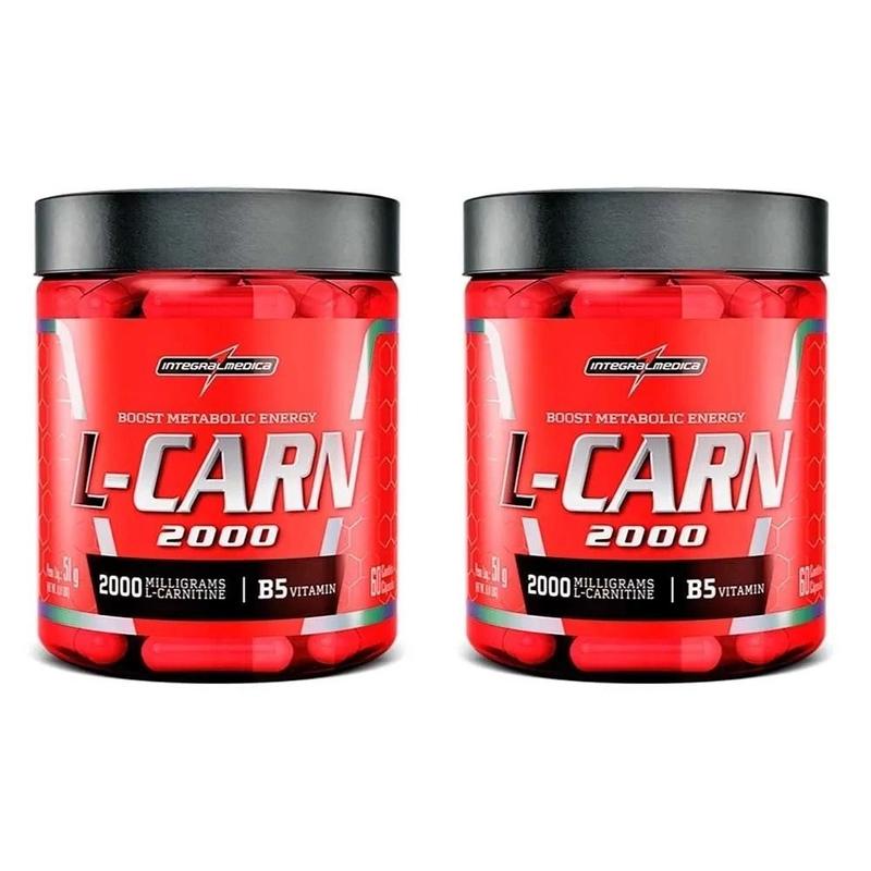 l carnitina integralmedica 60 caps L-Carn 60 Caps L-Carnitina Integral Kit 2 Potes - IntegralMedica - L- Carnitina
