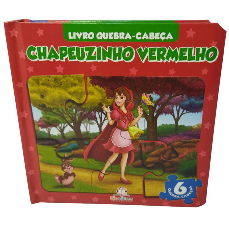 Livro quebra-cabeça Chapeuzinho Vermelho - Blu Editora no