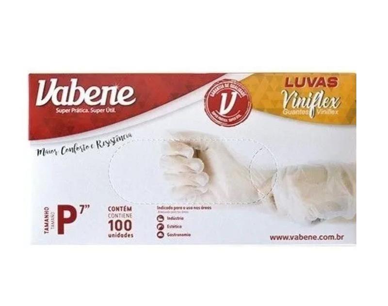 LUVA VINIFLEX VABENE S/PO P CX C/10 X 100
