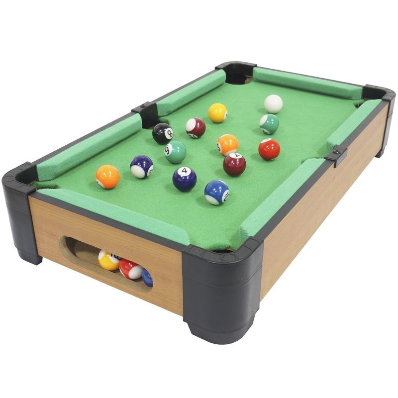 Jogo mesa mini bilhar sinuca snooker 69 x 36 x 19cm completo