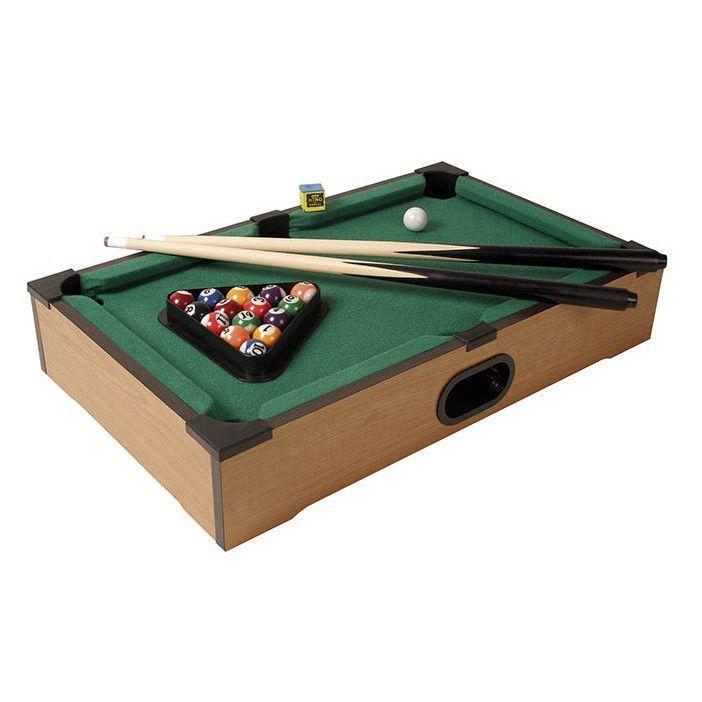 Mesa Sinuca Bilhar Snooker Infantil Brinquedo Jogar Taco (6841A)