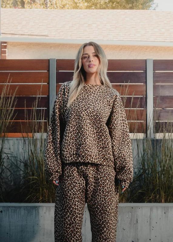 Moletom Capuz Estampa Leopardo Heyheyshine - Unissex Streetwear Tamanho G