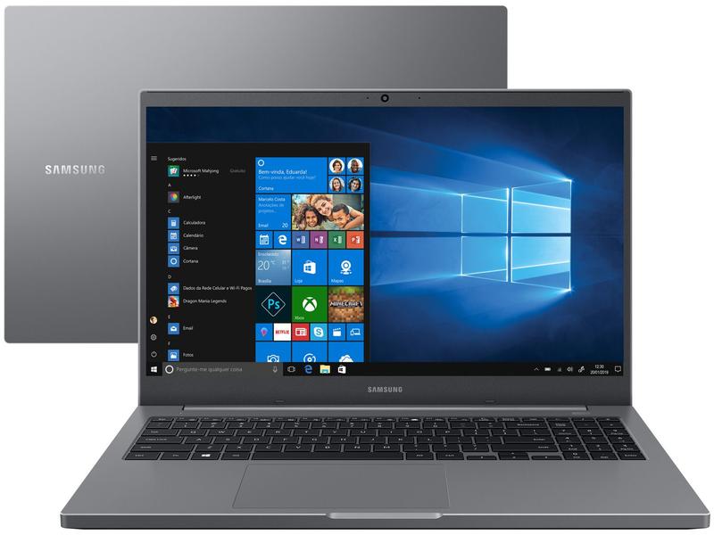 Notebook Samsung Book NP550XDA-KF2BR Intel Core i5 - 8GB 256GB SSD 15,6”  Full HD Windows 10 - Notebook Samsung - Magazine Luiza