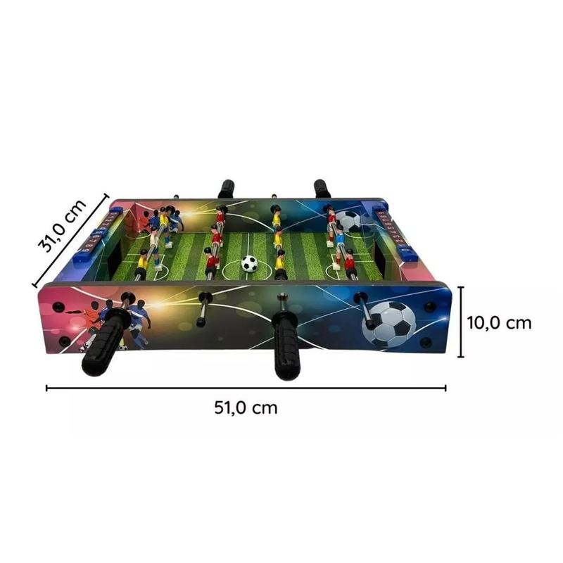 Mini Jogo Futebol de Mesa Portátil Pebolim Golzinho Batalha em Campo -  Majestic - Mini Pebolim - Magazine Luiza