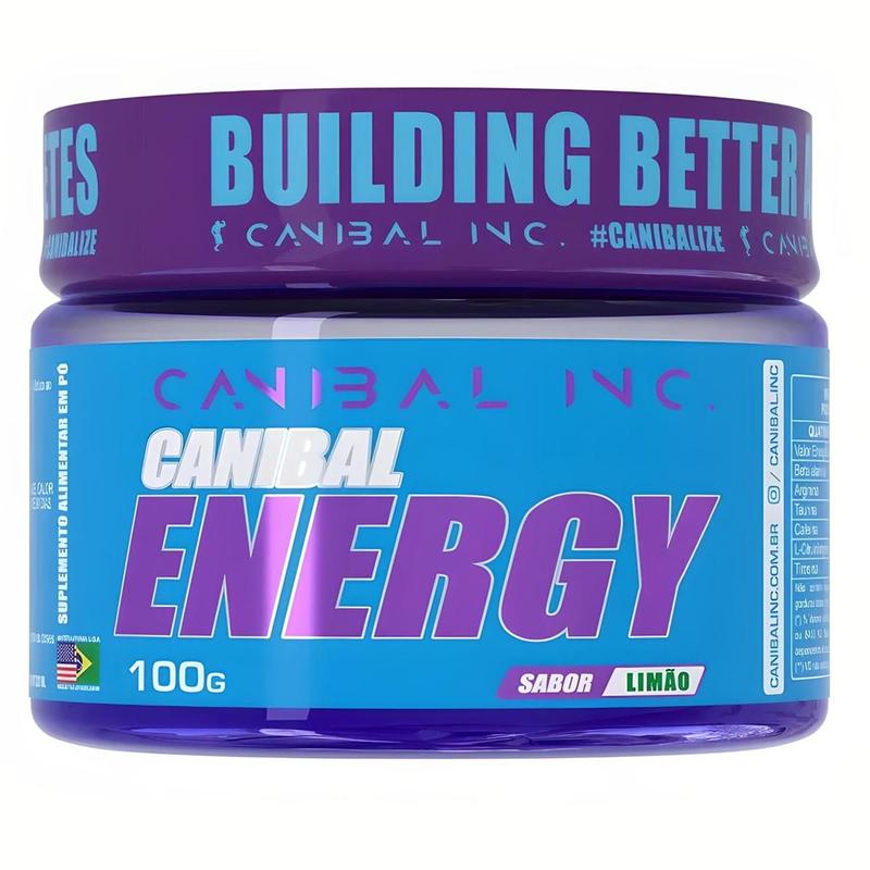 KIT 4X ENERGY LIMÃO 100G CANIBAL