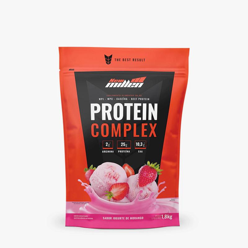 PROTEIN COMPLEX REFIL 1.8KG MORANGO NEW MILLEN