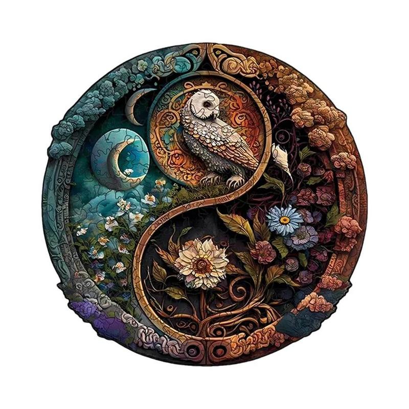 Quebra-Cabeça De Madeira The Puzzled Tree - 330 Peças Com Design De Gato Para Adultos