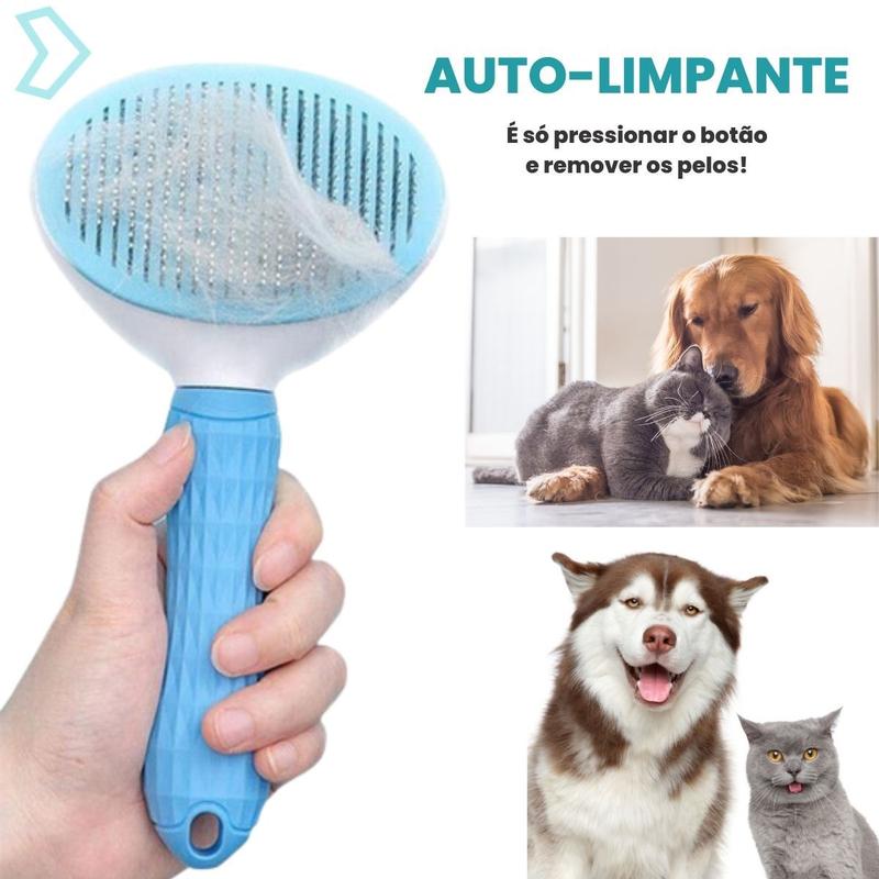 Rasqueadeira Escova Pet Para Cachorro Gatos Removedor Pelos Tira Pelo Morto Animais Mágica Original - Escovas e Pentes para Pelos - Magazine Escorrega