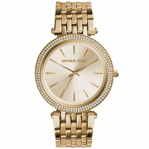 mk feminino michael kors relogio dourado