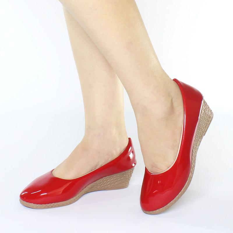 Sandália Feminina Salto Alto Anabela Plataforma Sapato Tamanco