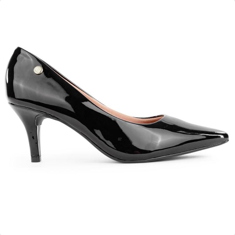 Scarpin Vizzano Salto Medio Verniz Feminino Scarpin Feminino