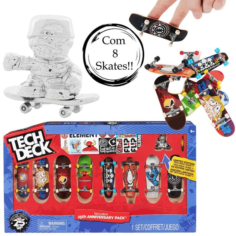 Skate de Dedo - Tech Deck - Pack Especial Aniversário 25 Anos - Sunny