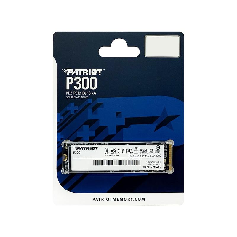 SSD PATRIOT P300 1TB M.2 2280 NVME PCIE GEN 3 X4 LEITURA 2100MB/S GRAVACAO 1650MB/S - P300P1TBM…