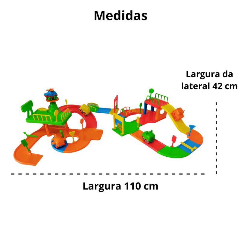 Brinquedo Pista de Carrinho de Corrida Infantil Baby com 2 carrinhos, Magalu Empresas