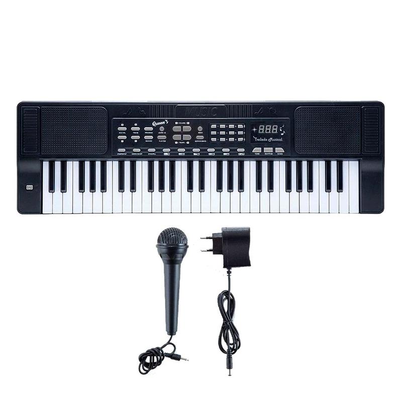 Kit Teclado Yamaha PSR-F52 61 teclas + suporte pedestal Capa