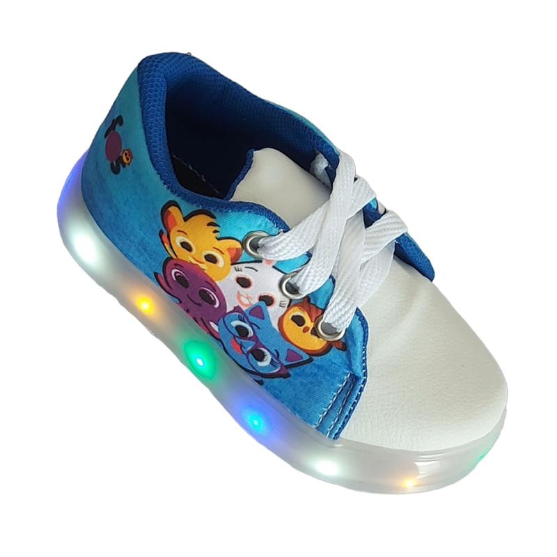 Tênis Infantil Menino Menina Luzinha Com LED Luz Bebê Confortavel