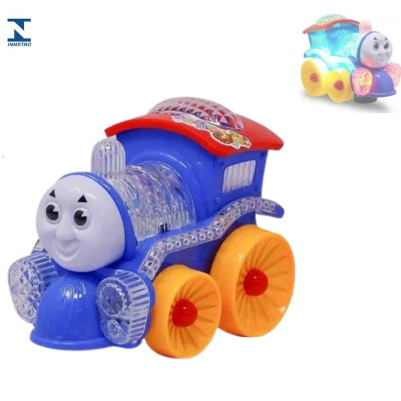 Brinquedo Trem Locomotiva Infantil Grande Com Som E Luz